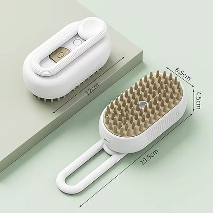 3-In-1 Dog Hair Brush Cat Hair Brush Electric Pet Cleaning Brush Steam Spray Brush Massage Hair Removal Comb anti Flying Brush