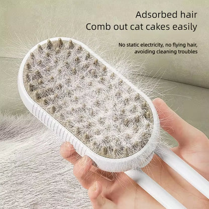 3-In-1 Dog Hair Brush Cat Hair Brush Electric Pet Cleaning Brush Steam Spray Brush Massage Hair Removal Comb anti Flying Brush