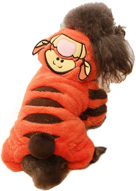 Tiger Dog Costume - Cute & Funny Halloween Jumpsuit for Small, Medium & Large Dogs